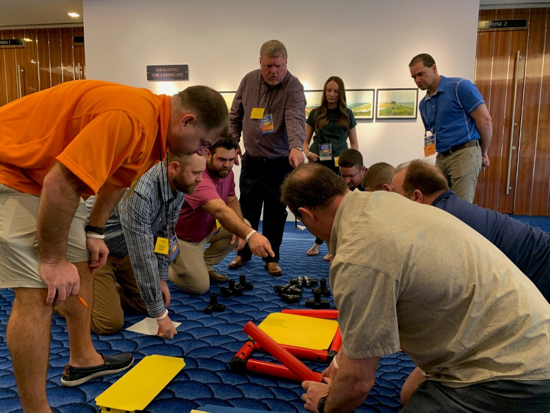 Participants in PCCA's Leadership Development Program tackle a hands-on, small group exercise.