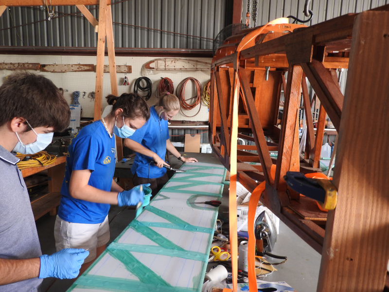 Leesburg International Airport EAA three youth aircraft building project