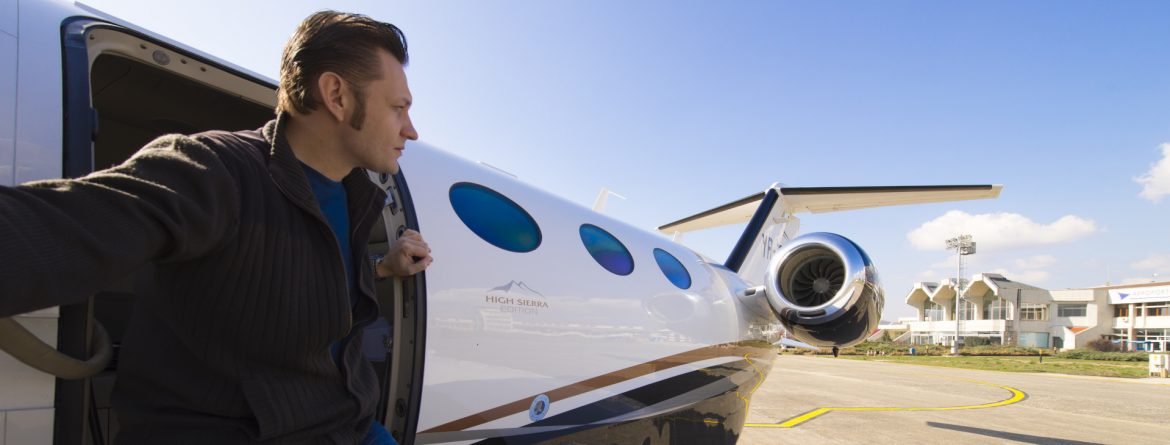 Flying on A Private Jet