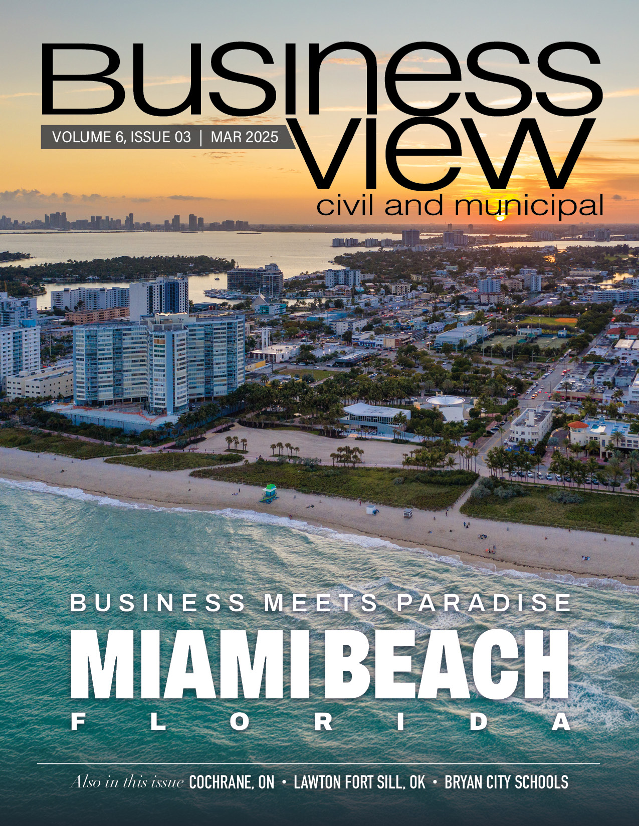 March 2025 cover of Business View Civil and Municipal